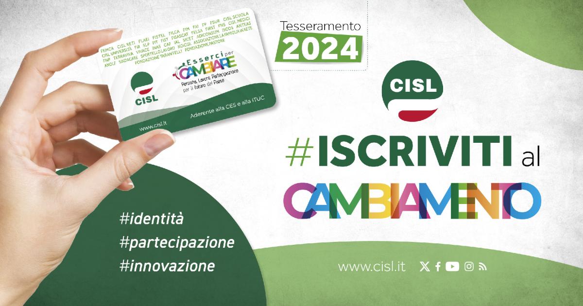 Al via la campagna Tesseramento 2024 scopri perché è "utile" iscriversi