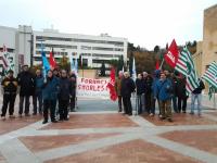 Sciopero al cementificio Sacci di Castelraimondo