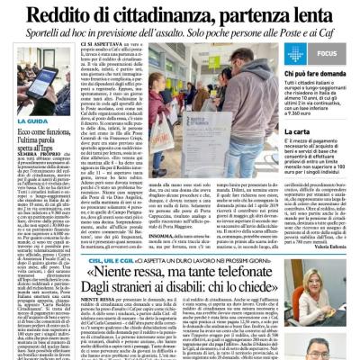 Reddito di cittadinanza: al via le domande