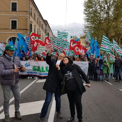 Salute: diritti, lavoro, sviluppo.  In 3000 da tutte le Marche per la  Manifestazione regionale Cgil Cisl Uil  ad Ancona