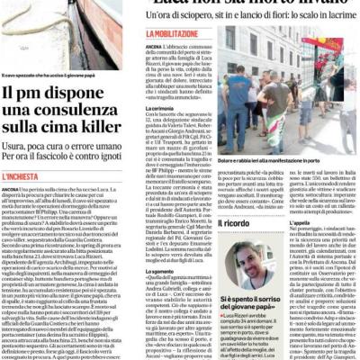 Incidente mortale al porto di Ancona, Fit Cisl Marche: “Basta  stragi  sul  lavoro, chiediamo più sicurezza e controlli”