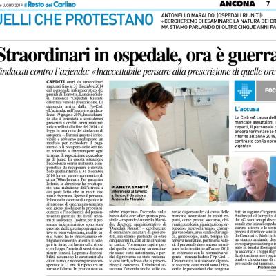 I dipendenti degli Ospedali Riuniti di Ancona allo stremo: l'Azienda intende prescrivere le ore eccedenti per garantire l'assistenza