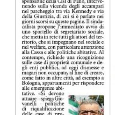 Emergenza casa a Fano: le proposte della Cisl di Fano