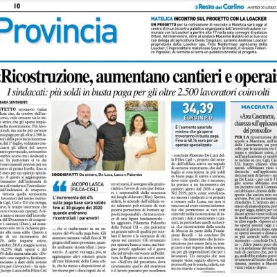 Più salario e welfare per i lavoratori dell'edilizia industria del maceratese, rinnovato il  contratto provinciale di categoria