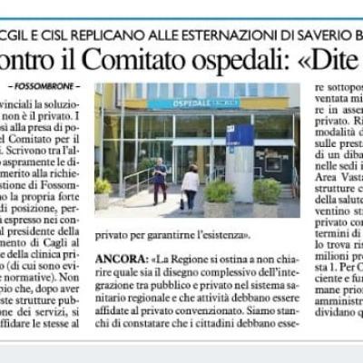 Ospedale di Fossombrone: il privato non è la soluzione