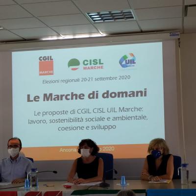 Elezioni regionali 20-21 settembre 2020 Le Marche di domani.Le proposte di CGIL CISL UIL Marche: lavoro, sostenibilità sociale e ambientale, coesione e sviluppo