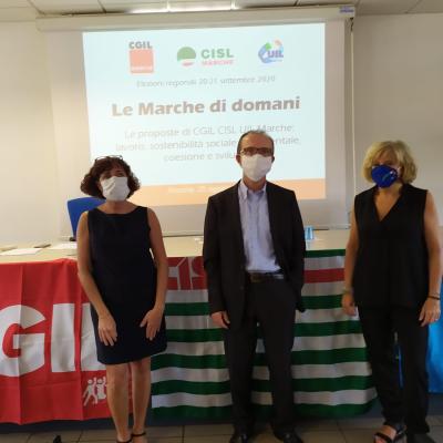 Elezioni regionali 20-21 settembre 2020 Le Marche di domani.Le proposte di CGIL CISL UIL Marche: lavoro, sostenibilità sociale e ambientale, coesione e sviluppo