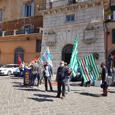 Sciopero Trasporto pubblico Locale 1 giugno presidio dei lavoratori  ad Ancona