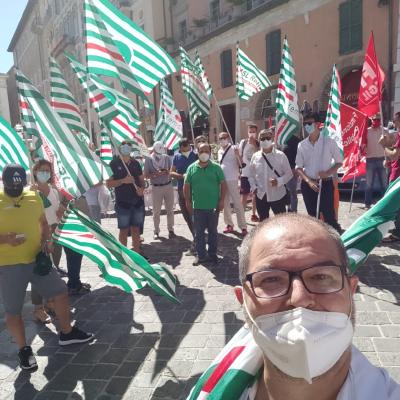 Sciopero Generale 30 Giugno 2021 dei lavoratori dell’energia, gas-acqua e igiene ambientale presidio ad Ancona