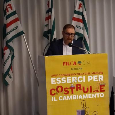 Luca Tassi riconfermato alla guida della FILCA CISL Marche