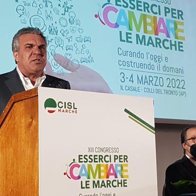 Sauro Rossi riconfermato al vertice della Cisl Marche