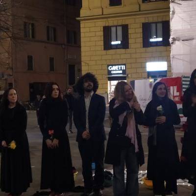 8 Marzo 2023 CGIL CISL UIL Marche Donne in Prima Fila sit in ad Ancona in contemporanea nazionale