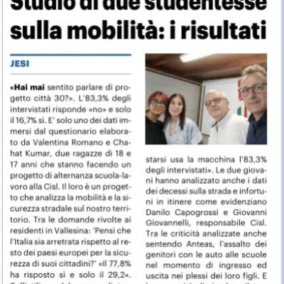 Mobilità sostenibile e accessibile  a Jesi le proposte della CISL