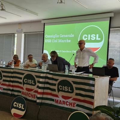 Consiglio generale CISL Marche  a  Capordarco di Fermo:vicini e solidali alla Comunità