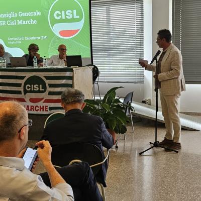 Consiglio generale CISL Marche  a  Capordarco di Fermo:vicini e solidali alla Comunità