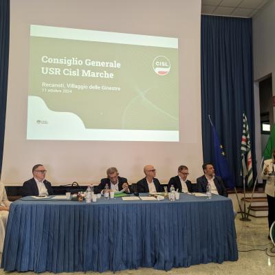 Consiglio Generale Fumarola: “Lavoro, serve contratto sociale tra istituzioni, imprese e sindacati per affrontare con equità il tema della crescita” Bartolucci e Soleggiati eletti in segreteria regionale