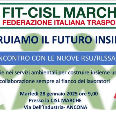 "Costruiamo il futuro insieme" incontro RSU RLSSA  FIT CISL Marche ad Ancona