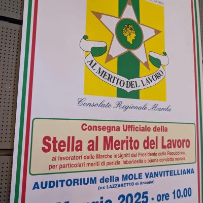 Silvia Rocchetti, dipendete CISL Marche,  insignita della "Stella al Merito del Lavoro"
