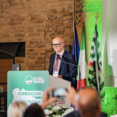 Marco Ferracuti confermato alla guida della CISL Marche