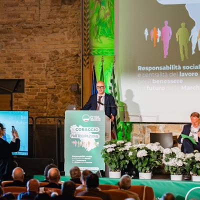 Marco Ferracuti confermato alla guida della CISL Marche