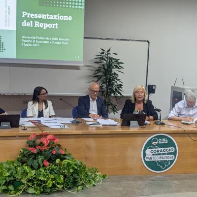 Marche, luci e ombre tra lavoro, economia e welfare: presentato il primo Rapporto CISL Marche “Sguardi sulle Marche”