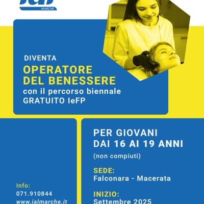 IAL Marche corsi GRATUITI in avvio a Ancona e Macerata per Aiuto Cuoco ed Estetista rivolti a ragazze e ragazzi fino ai 18 anni di età.
