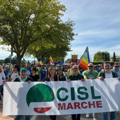 CISL Marche alla Marcia Perugia–Assisi per la Pace e la Fraternità