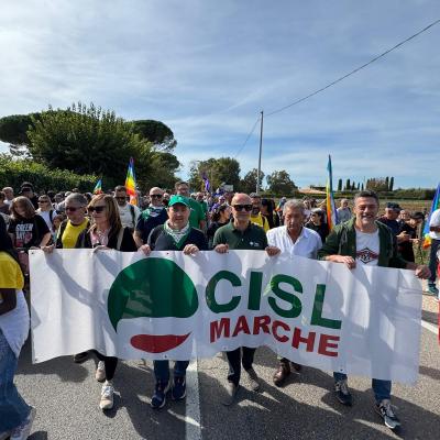 CISL Marche alla Marcia Perugia–Assisi per la Pace e la Fraternità