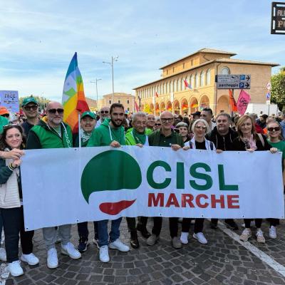 CISL Marche alla Marcia Perugia–Assisi per la Pace e la Fraternità