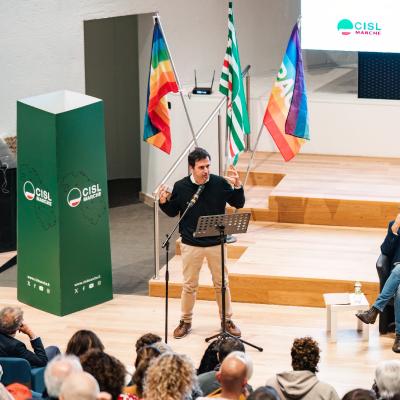 Maratona per Pace la Cisl Marche riempie l’Ateneo di Ancona  per Gaza e contro ogni guerra