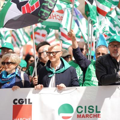 "Lavoro diginitoso" il Primo Maggio 2026 di CGIL CISL UIL Marche