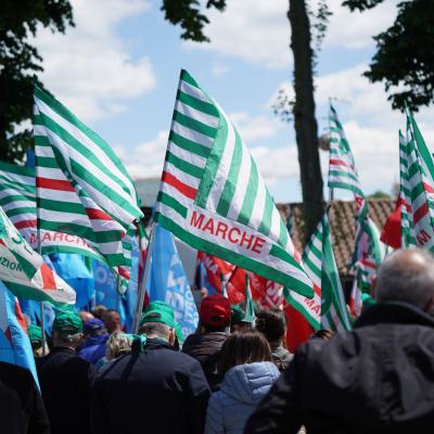 "Lavoro diginitoso" il Primo Maggio 2026 di CGIL CISL UIL Marche