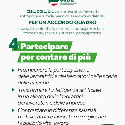 Salari giusti, sicurezza e partecipazione: le proposte della piattaforma unitaria di Cgil, Cisl e Uil