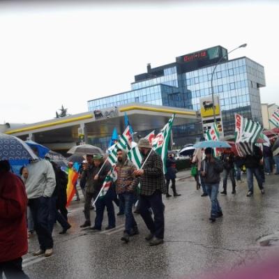 Le immagini delle manifestazioni nelle Marche