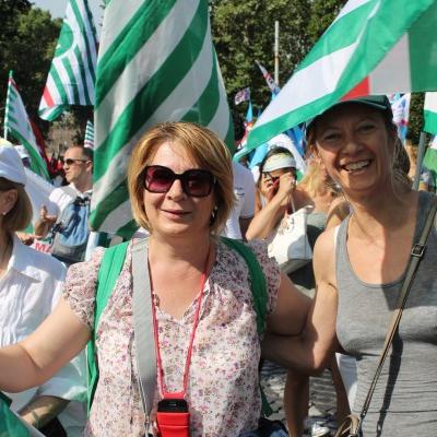 Foto Manifestazione nazionale Cgil Csil Uil Roma 22 giugno 2013