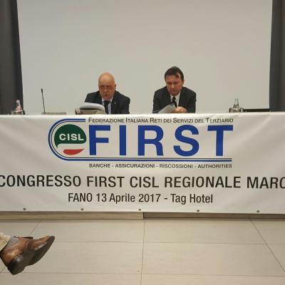 Giovanni Gianuario, rieletto alla guida della First Cisl Marche