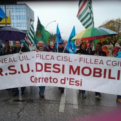 Le immagini delle manifestazioni nelle Marche