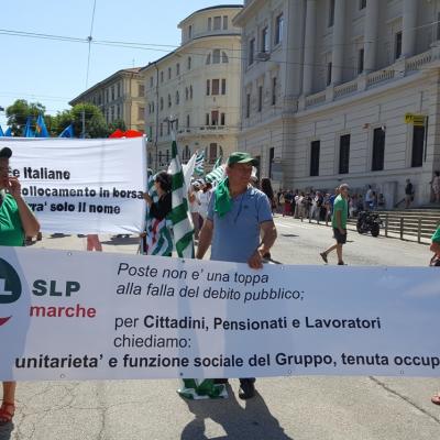 Contro la privatizzazione di Poste Italiane: 2 luglio manifestazione regionale ad Ancona