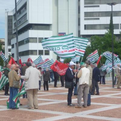 I Sindacati dei pensionati protestano in Regione