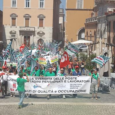 Contro la privatizzazione di Poste Italiane: 2 luglio manifestazione regionale ad Ancona