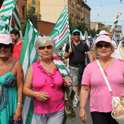 Foto Manifestazione nazionale Cgil Csil Uil Roma 22 giugno 2013