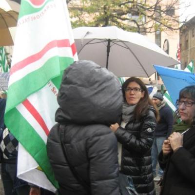 Le immagini delle manifestazioni nelle Marche