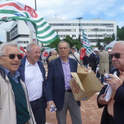 I Sindacati dei pensionati protestano in Regione