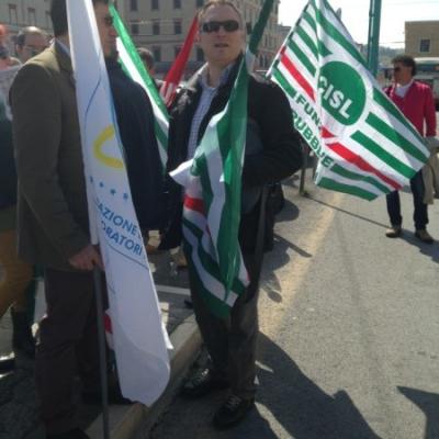 I lavoratori della Croce Rossa manifestano ad Ancona