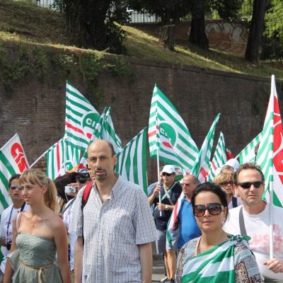 Foto Manifestazione nazionale Cgil Csil Uil Roma 22 giugno 2013