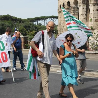 Foto Manifestazione nazionale Cgil Csil Uil Roma 22 giugno 2013