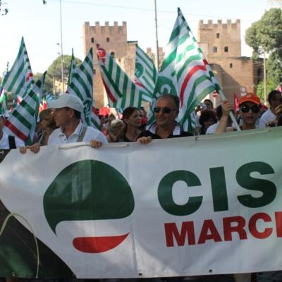 Foto Manifestazione nazionale Cgil Csil Uil Roma 22 giugno 2013