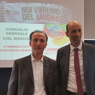 Sauro Rossi, è il nuovo segretario della Cisl Marche