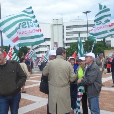 I Sindacati dei pensionati protestano in Regione