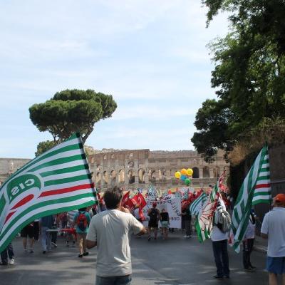 Foto Manifestazione nazionale Cgil Csil Uil Roma 22 giugno 2013